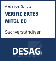 DESAG Sachverstndigen-Zertifikat: Alexander Schulz