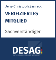 DESAG Sachverständigen-Zertifikat: jenschristophzarnack