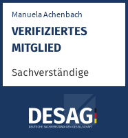 DESAG Sachverständigen-Zertifikat: manuelaachenbach