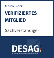 DESAG Sachverständigen-Zertifikat: marcoblock